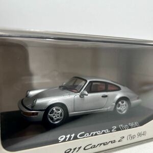 限定車 PORSCHE ディーラー特注 PMA 1/43 911 Carrera 2 Typ 964 Silver ミニチャンプス ポルシェ カレラ ミニカー モデルカー