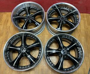 スピードスター　ビエナクラージェ18x8.0J/9.0J/PCD114.3/5H/OFF+31(8J)/+24(9J)/ハブ径約73mm４本セット/1本ガリ傷あります。