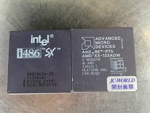 ● Intel i486 SX ● ADVANCED MICRO DEVICES AM5X86-P75 AMD-X5-133ADW
