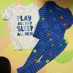 OLD NAVY 6-12m 3セット　まとめ売り　半袖 シャツ パジャマ