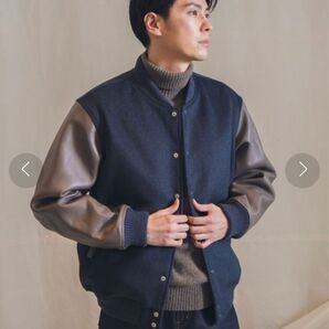 URBAN RESEARCH アーバンリサーチ ウール/レザーアワードジャケット サイズL 新品未使用