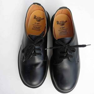 新品当時デッド　Dr.Martens ドクターマーチン ヴィンテージ 英国製　鉄入りイングランド製 3ホール スチールトゥ レザーシューズ UK5 