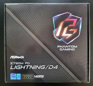 [送料無料] [未使用] ASRock Z790M PG Lightning/D4 Intel Z790チップセット LGA1700 DDR4 Micro-ATXマザーボード