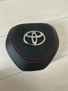 エアバッグカバーレザー　220系クラウン・新型RAV4・カローラスポーツ・新型カムリ・新型ハリア・GRスポーツ　ホーンパッド