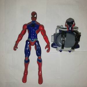 ☆スパイダーマン フィギュア　箱等なし部品欠品　現状中古ジャンク品　☆縦約15．８センチ位