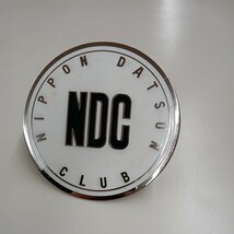 エンブレム　NIPPON DATSUN CLUB 日本ダットサンクラブ　当時物　レア　デッドストック　NDC 未使用_画像1