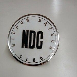 エンブレム　NIPPON DATSUN CLUB 日本ダットサンクラブ　当時物　レア　デッドストック　NDC 未使用