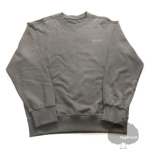 YGG★本物 新品 OVERR オベルー KHAKI SWEATSHIRTS スウェット トップス カーキ バックプリント 0 メンズ 韓国ファッション