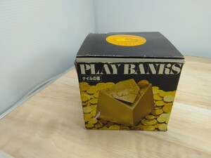 当時物　レトロ　PLAY BANKS ナイルの箱　TOMY トミー　貯金箱　ヴィンテージ　飾り物　置物　おもちゃ　玩具　インテリア　R