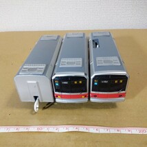 プラレール 丸ノ内線 02系 車両 3両セット ベトナム製 車輪ゴム欠品 未チェック 詳細不明 ジャンク扱い TOMY 荻窪_画像1