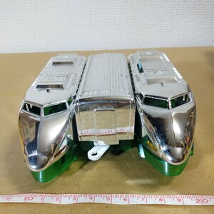 プラレール プラレール博限定 東北新幹線 200系 銀メッキ 車両 3両セット ベトナム製 年製 未チェック 詳細不明 ジャンク扱い TOMY 