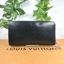 ルイヴィトン LOUIS VUITTON エピ ジッピー ラウンドファスナー 長財布 シリアル CA1193ブラック ノワール 黒 男女兼用 M61857_画像2