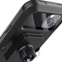 バイク&自転車スマホホルダー4 防水ケース ブラック IPX6 高感度 顔認証対応 22.2/25.4/28.6mmのハンドル径対応 アークス GN-14 ht_画像4