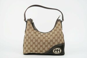 【超美品】GUCCI グッチ GGキャンバス ベージュ系 ワンショルダーバッグ 182489【PS19】