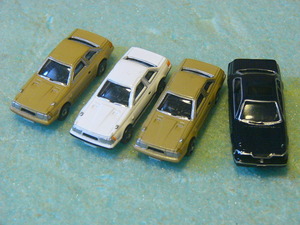 NAVI Miniature Car Collection TOYOTA SOARER 2800GT/HONDA PRELUDE 4台set (長期保存品) マイクロダイキャストモデル