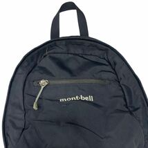 mont-bell モンベル デイパック リュック リュックサック バッグ バックパック ブラック おでかけ ロゴ刺繍 レディース_画像4