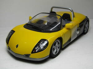 ルノー スポール スパイダー 1/18 Renault Sport Spider 1996 アルピーヌ レカロ Anson Collectibles yellowｘSilver 帯付 ALPINE フランス