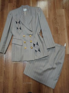 WEBY ANYレディーススーツ セットアップ　日本製 上質ウール バブル期スーツ 9号USED