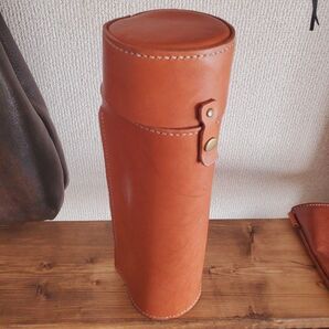 栃木レザー水筒ケース 0.75リットル用 合皮エルゴグリップ