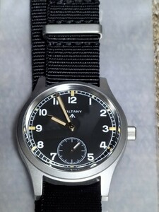 【新品】国内発送 ビンテージウォッチ Baltany 36mm サファイアクリスタルガラス Small Seconds 日本製クォーツ VD78 100M防水