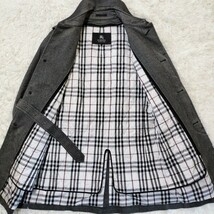 【美品 L】 バーバリーブラックレーベル ウール トレンチコート メランジグレー ノバチェック キルティング ライナー BURBERRY BLACK LABEL_画像5