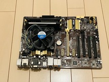 ASUS H87-PRO + i7 4770 3.40Ghz + メモリ16GB マザーボードセットお譲りします。バックパネル付き_画像1