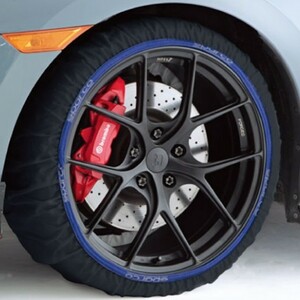 CCD-SPT624 Sparco スパルコ スノーソックス 布製タイヤチェーン ハイパフォーマンス ブラックモデル XSサイズ 適合表あり