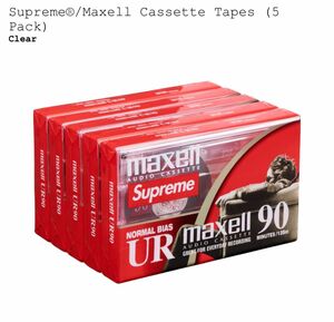 SUPREME ×Maxell Cassette Tapes (5 Pack）シュプリーム　カセット　テープ