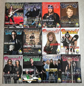 【送料無料】雑誌 BURRN！ 2013年1月号～2013年12月号 計12冊 YNGWIE MALMSTEEN・HELLOWEEN・GUNS N’ ROSES 他