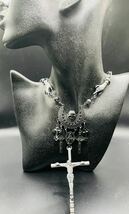 Jean-Paul GAULTIER ジャンポールゴルチェ/vintage Collection sample skull cross charm antique necklace_画像3