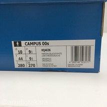 ●古3973　adidas　アディダス　スニーカー　CAMPUS 00S HQ4636　キャンパス　US10　28.0㎝　箱あり_画像9