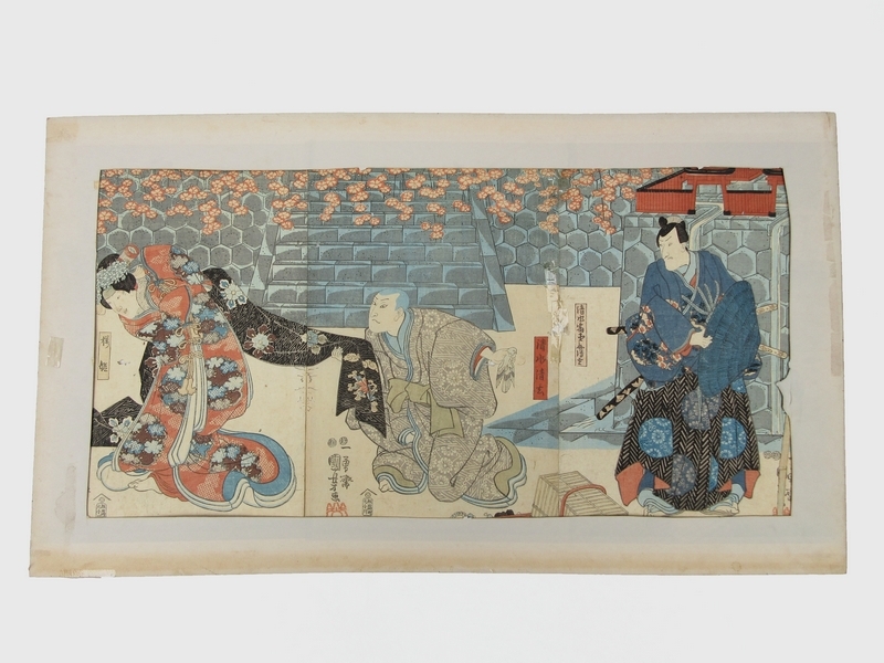 Kuniyoshi-Drucke ■ Ichiyuusai Kuniyoshi [Sakurahime von Shimizu Seigen] Schauspielerbild Kabuki-Bild ■ Ukiyo-e-Druck [Authentisch] Nr. 9304■, Malerei, Ukiyo-e, Drucke, Kabuki-Malerei, Schauspieler Gemälde