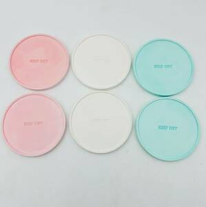 ◯ Hiro Corporation Diatomazeous Earth Coaster Plus Circle 3 Color 6 штук ◯ Диатоматическая горка плюс Hiro