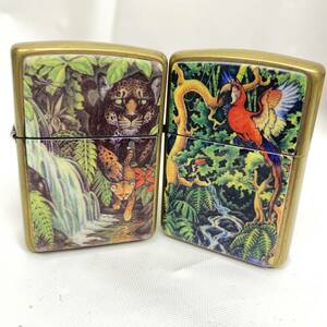 【オススメ】☆ZIPPO(ジッポー) MYSTERIES OF THE Forest 1995 Limited Edition　2つまとめ☆ 中古／着火確認済／コレクション／CE0