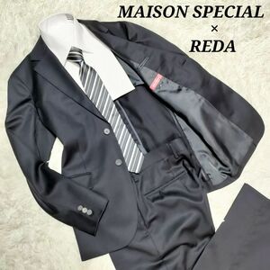 MAISON SPECIAL メゾンスペシャル　REDA　レダ　シングルスーツ　セットアップ　ダークネイビー　背抜き　44