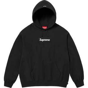 【SIZE Large】新品未使用 23aw supreme box logo hooded sweatshirt / Blackk 黒 ボックスロゴ フード パーカー スウェット Lサイズ
