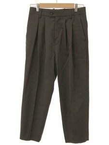 stein シュタイン 20SS WIDE TAPERED TROUSERS ワイド2タックスラックスパンツ ブラウン S st.128-1 ITDV4036YG0O