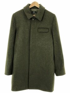 A.P.C アーペーセー フライフロント ウールメルトンコート カーキ XS ITWP4IK93L4C