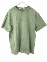 ALEXANDER WANG アレキサンダーワン 23SS PLASTER DYED S/S T EMBOSS LOGO エンボスロゴTシャツ グリーン XL UCC2231622 ITOUWKMK5D3H_画像1