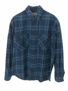 SEVEN BY SEVEN セブンバイセブン CHECK TUCK SHIRTS チェックシャツ ブルー S ITPUI6OSGNVC