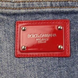 DOLCE&GABBANA ドルチェ＆ガッバーナ 21SS GOLD グラフティペイント パッチワークストレッチデニムパンツ インディゴ 44 ITC5467TZQLSの画像6