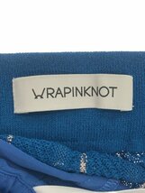 WRAPINKNOT ラッピンノット 21SS ストライププリーツニットスカート ブルー 0 WK21S-LSK02 ITOI5I41MPAG_画像3