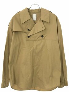 MR.GENTLEMAN ミスタージェントルマン TRENCH SHIRT プルオーバートレンチシャツ ベージュ M MGQ-SH18 IT97MF9OJX21