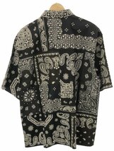 MIYAGIHIDETAKA ミヤギヒデタカ BANDANA shirts バンダナ ショートスリーブシャツ ブラック F ITN9GNJJLTIC_画像2