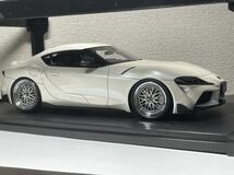 IG1886 1/18 TOYOTA GR Supra RZ A90 BBSホイール White トヨタ GRスープラ ホワイト メタリック イグニッションモデル IG_画像5