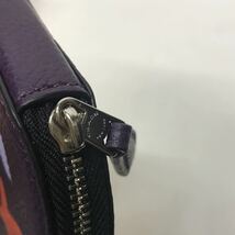 【美品】COACH コーチコインケース　小銭入れ ミニ財布 レザー　紫　デビル　チーキー/ポリッシュド/ペプル/CHEEKY_画像2