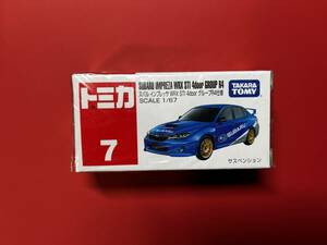 トミカ 7 スバル インプレッサ WRX STI 4door グループR4仕様 絶版