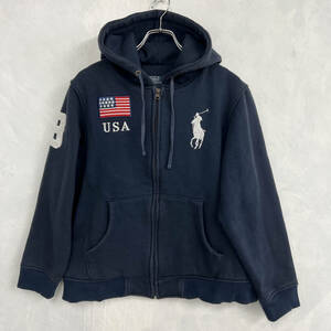 [Polo by Ralph Lauren] “3“ UNITED STATES 厚手パーカー ポロ バイ ラルフローレン used 激レア