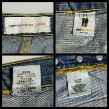 ★ paperdenim&cloth W30 ワーク デニム パンツ USA製 ブーツカット ダメージジーンズ メンズ ジーパン ペーパーデニム&クロス ★432_画像5