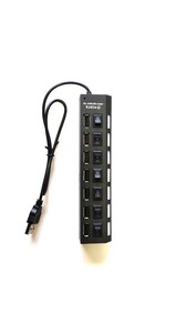USB 3.0 ハブ 電源付き 7ポートセルフパワー 独立個別スイッチ usbコンセント 高速 バスパワー